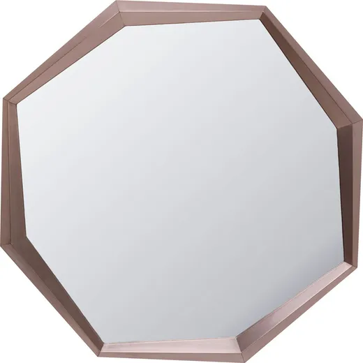 Lustro ścienne OCTAGON COFFEE 120x120 - brązowy