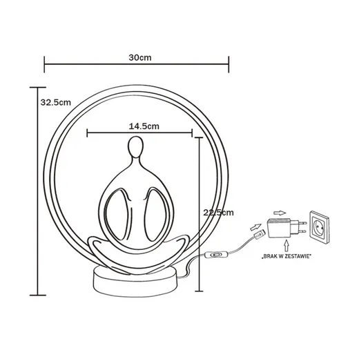 Lampa stołowa YOGA ED81F134U