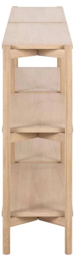 Regał BRAIDWOOD 88 cm - dąb bielony