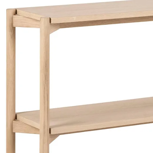 Regał BRAIDWOOD 88 cm - dąb bielony