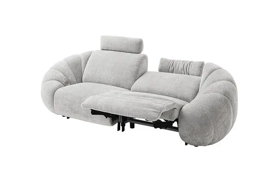 Sofa 2-elementowa z funkcją relaks KINSALE - szary