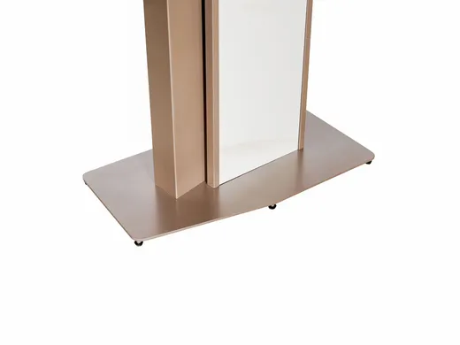 Stół MODIG 180x90 - biały marmur/różowe złoto