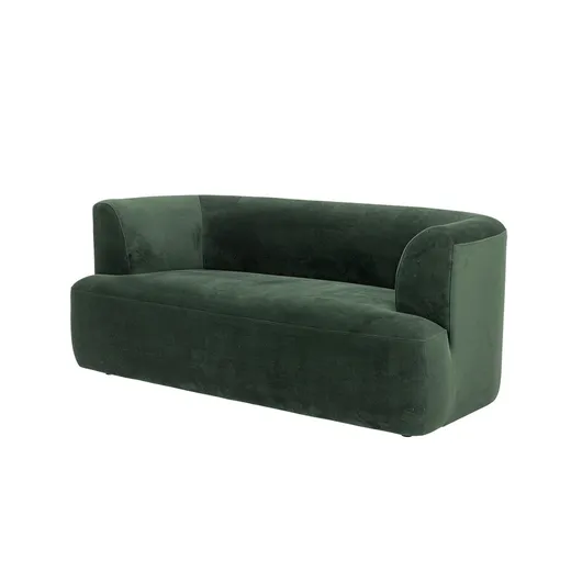 Sofa 2-osobowa welurowa MORGAN - zielony