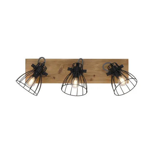 Lampa sufitowa TARO 15119-18 - czarny/naturalny