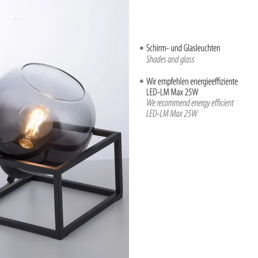 Lampa stołowa ZEA 15423-18 - czarny