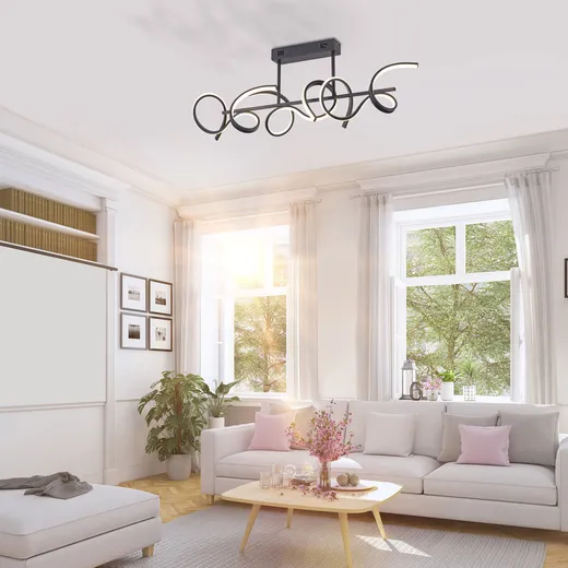 Lampa sufitowa CURLS 19032-18 - czarny