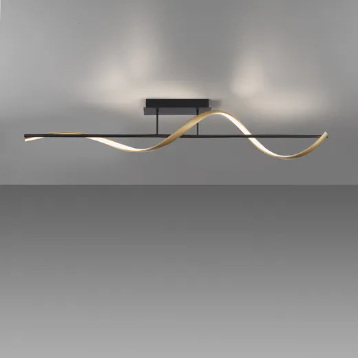 Lampa sufitowa Q-SWING 6385-13 - antracyt/mosiądz