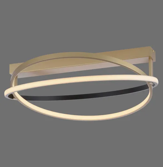 Lampa sufitowa Q-BELUGA 6739-60 - matowy mosiądz