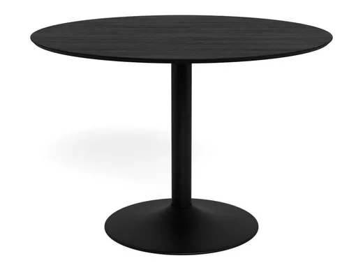Stół okrągły IBIZA 110 cm - czarny jesion/czarny