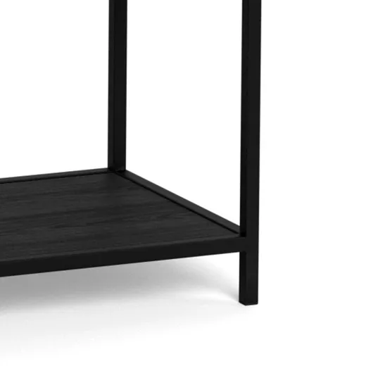 Regał z szufladami SEAFORD 78 cm - czarny jesion