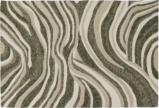 Dywan SHAPE WAVE 200x300 - zielony/beżowy