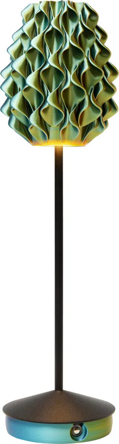 Lampa stołowa SWIRL - turkusowy