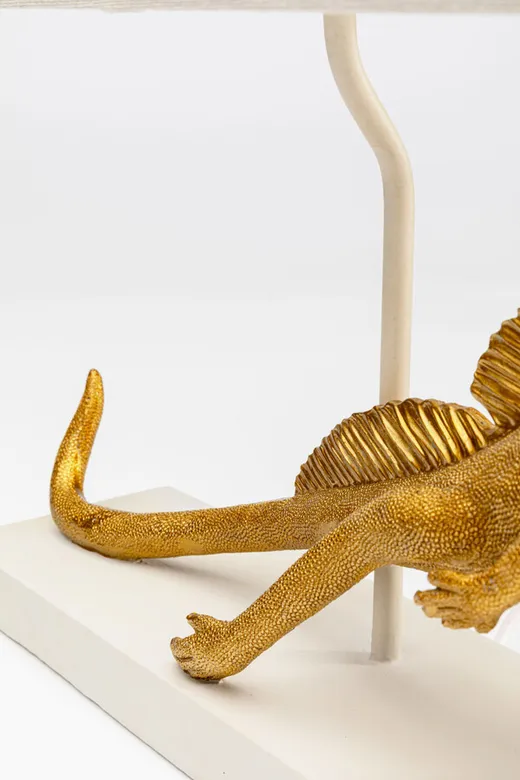 Lampa stołowa IGUANA - złoty/biały