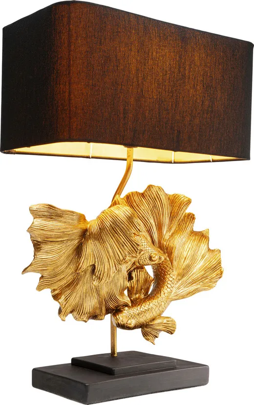 Lampa stołowa BETTA FISH - brązowy/złoty