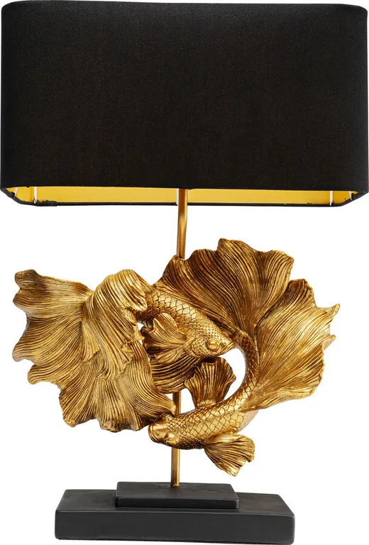 Lampa stołowa BETTA FISH - brązowy/złoty