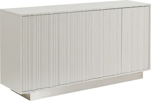 Komoda 4-drzwiowa STUCCO - jasny szary