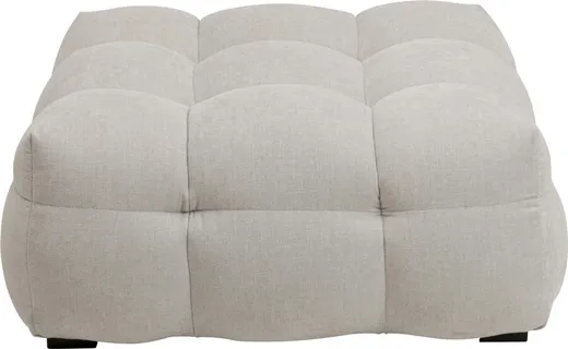 Pufa pikowana SALAMANCA 95x95 - kremowy