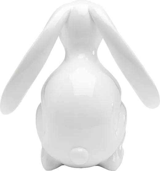 Figurka dekoracyjna MOON HARE 30 cm - biały