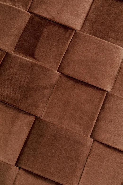 Ławka tapicerowana ze schowkiem WEAVE MOCCA - brązowy