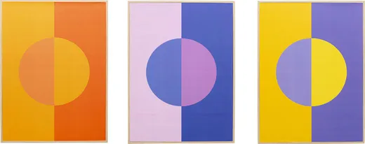 Zestaw 3 obrazów MOON PHASE 40x30