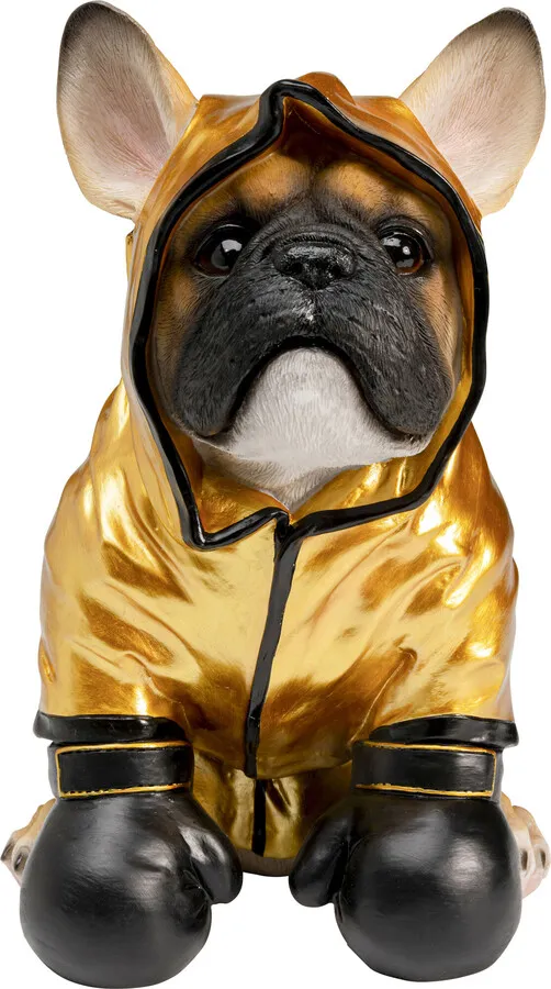 Skarbonka BOXING DOG - złoty/czarny