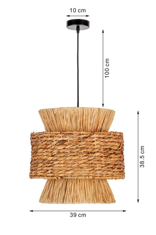 Lampa wisząca CAMPO 39 cm - naturalny