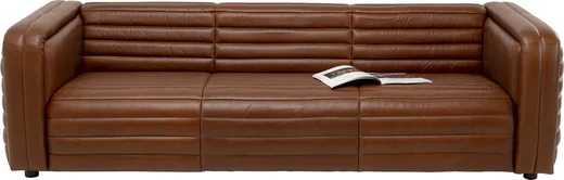 Sofa skórzana AURELIO - brązowy