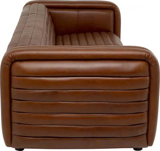 Sofa skórzana AURELIO - brązowy