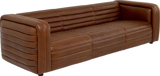 Sofa skórzana AURELIO - brązowy