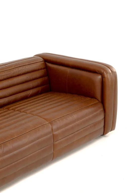 Sofa skórzana AURELIO - brązowy