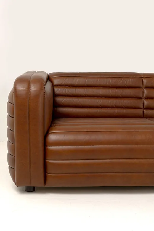 Sofa skórzana AURELIO - brązowy