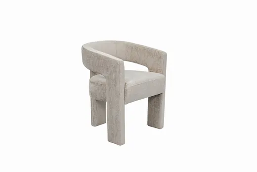 Krzesło z podłokietnikami LEITH - taupe