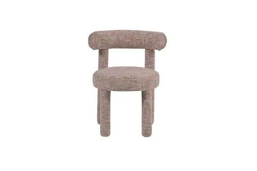 Krzesło tapicerowane LEITH - wielokolorowy/różowy