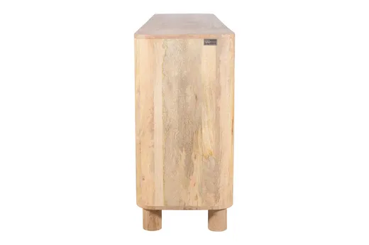 Komoda drewniana 4-drzwiowa RIMINI RM-02-MN - mango naturalne