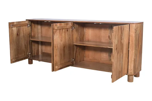 Komoda drewniana 4-drzwiowa RIMINI RM-02-CR - mango caramel