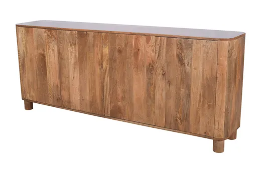 Komoda drewniana 4-drzwiowa RIMINI RM-02-CR - mango caramel