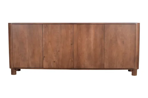 Komoda drewniana 4-drzwiowa RIMINI RM-02-MWL - mango orzech włoski