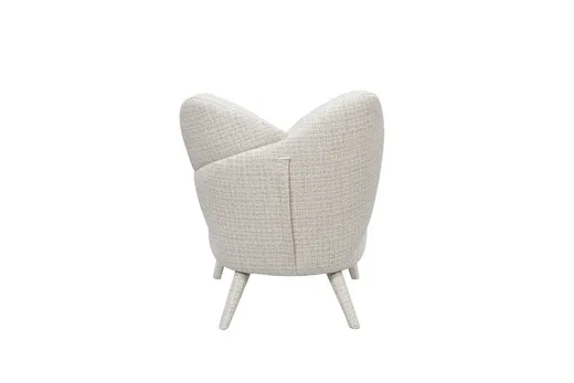 Fotel LEITH boucle - kremowy