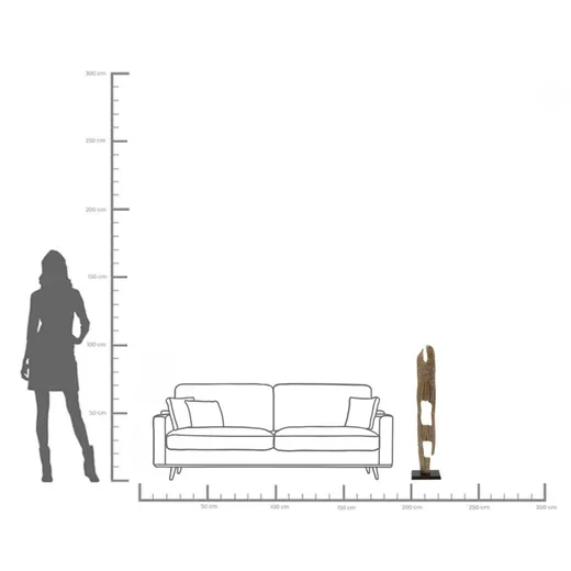 Dekoracja stojąca HOLES 100 cm - złoty