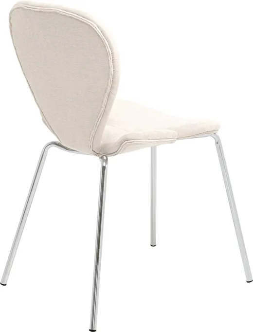 Krzesło tapicerowane SOFT BLOSSOM - kremowy