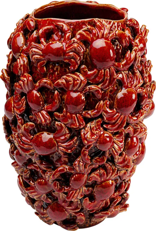 Wazon CRABS 39 cm - czerwony