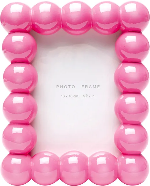 Ramka na zdjęcia BUBBLE PINK 10x15 - różowy