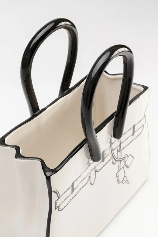 Wazon FAVOLA BAG 31 cm - biały