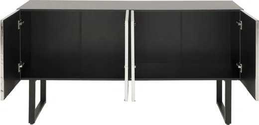 Komoda 4-drzwiowa CARINO - srebrny