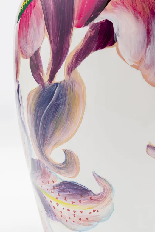 Wazon LILLIES 37 cm - biały/różowy