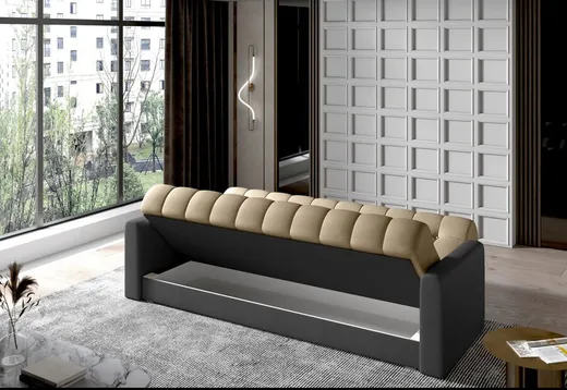 Sofa rozkładana GARETT - tkanina Monolith 09/Monolith 97