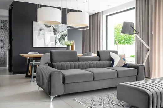 Sofa rozkładana 3-osobowa LAURENCE - tkanina Nube 04