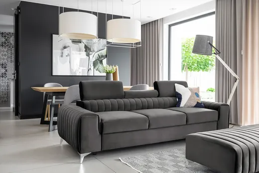 Sofa rozkładana 3-osobowa LAURENCE - tkanina Nube 05