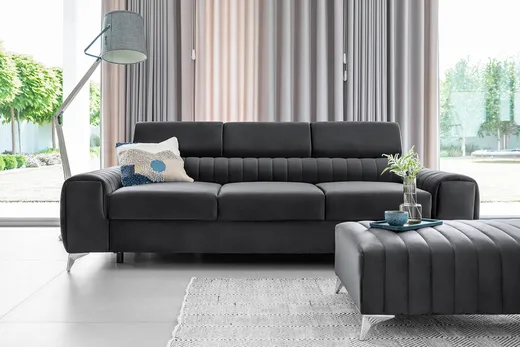 Sofa rozkładana 3-osobowa LAURENCE - tkanina Nube 06