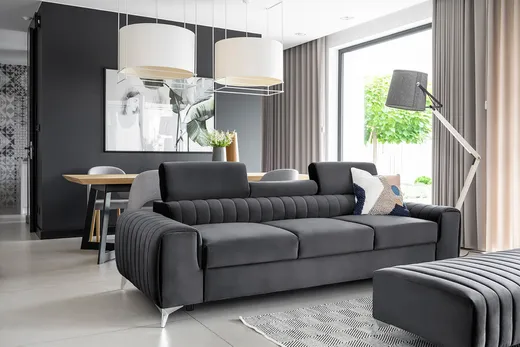 Sofa rozkładana 3-osobowa LAURENCE - tkanina Nube 06